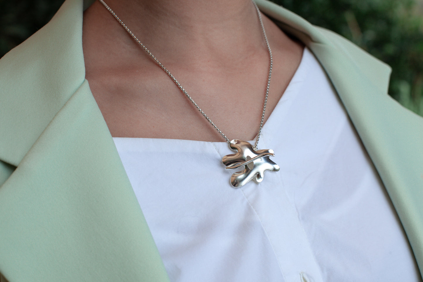 Puffed Cloud Necklace