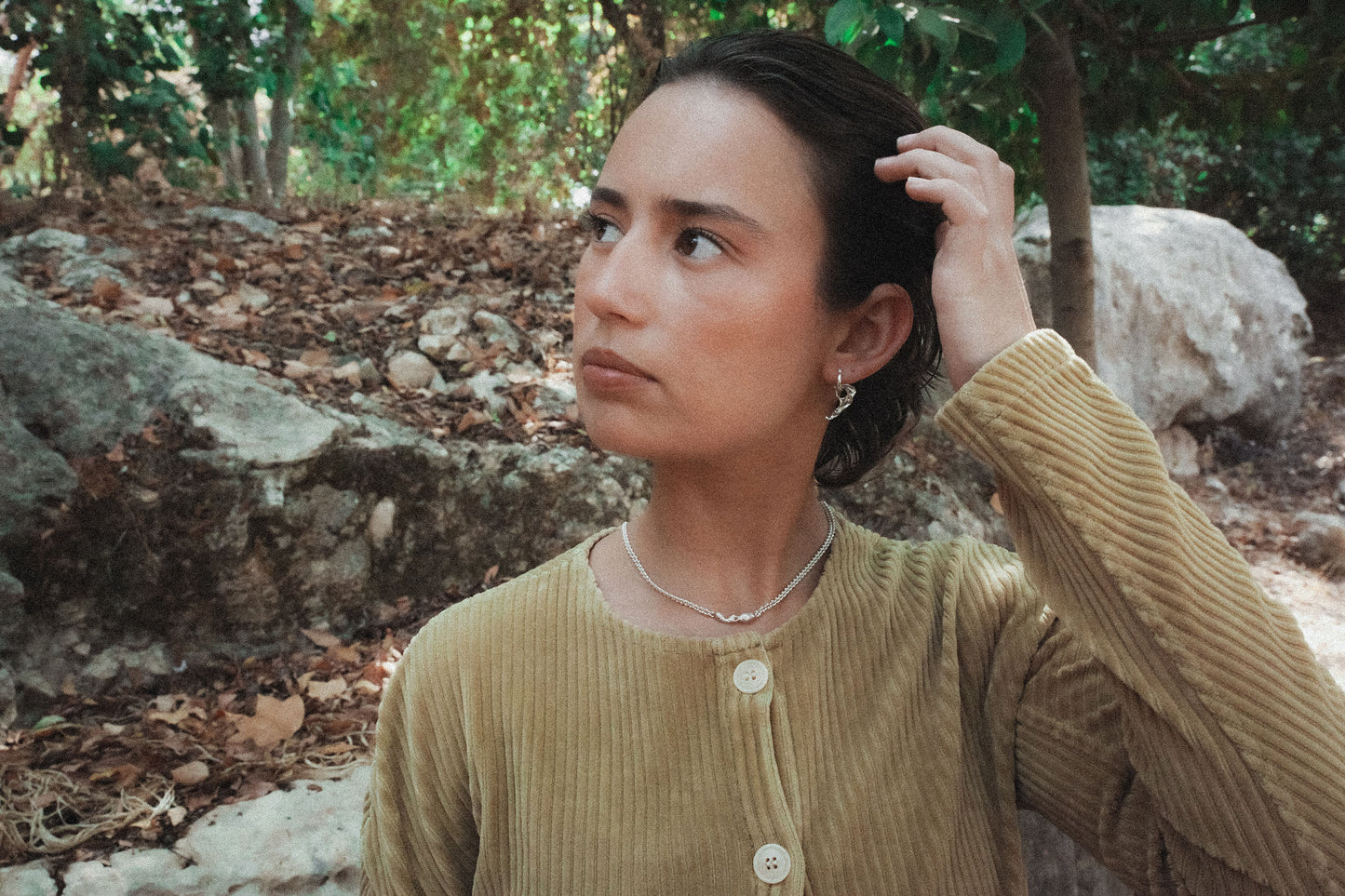 Dissolved Pearl Earring