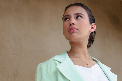 Single Minimalistic Diamond Pendant