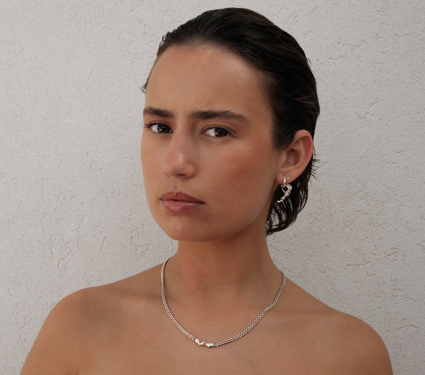 Dissolved Pearl Earring