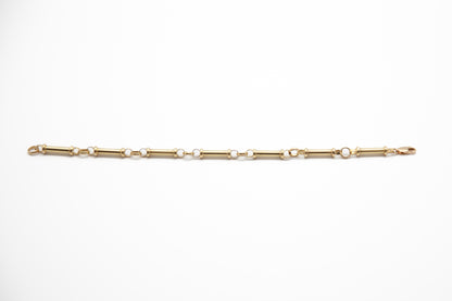 Gold Tubes Bracelet