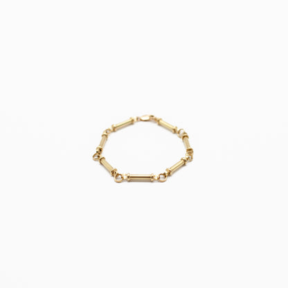 Gold Tubes Bracelet