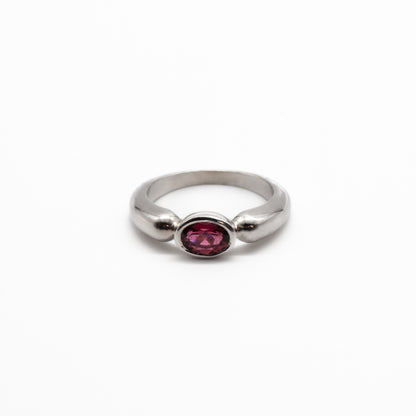 Tourmaline Silver Ring