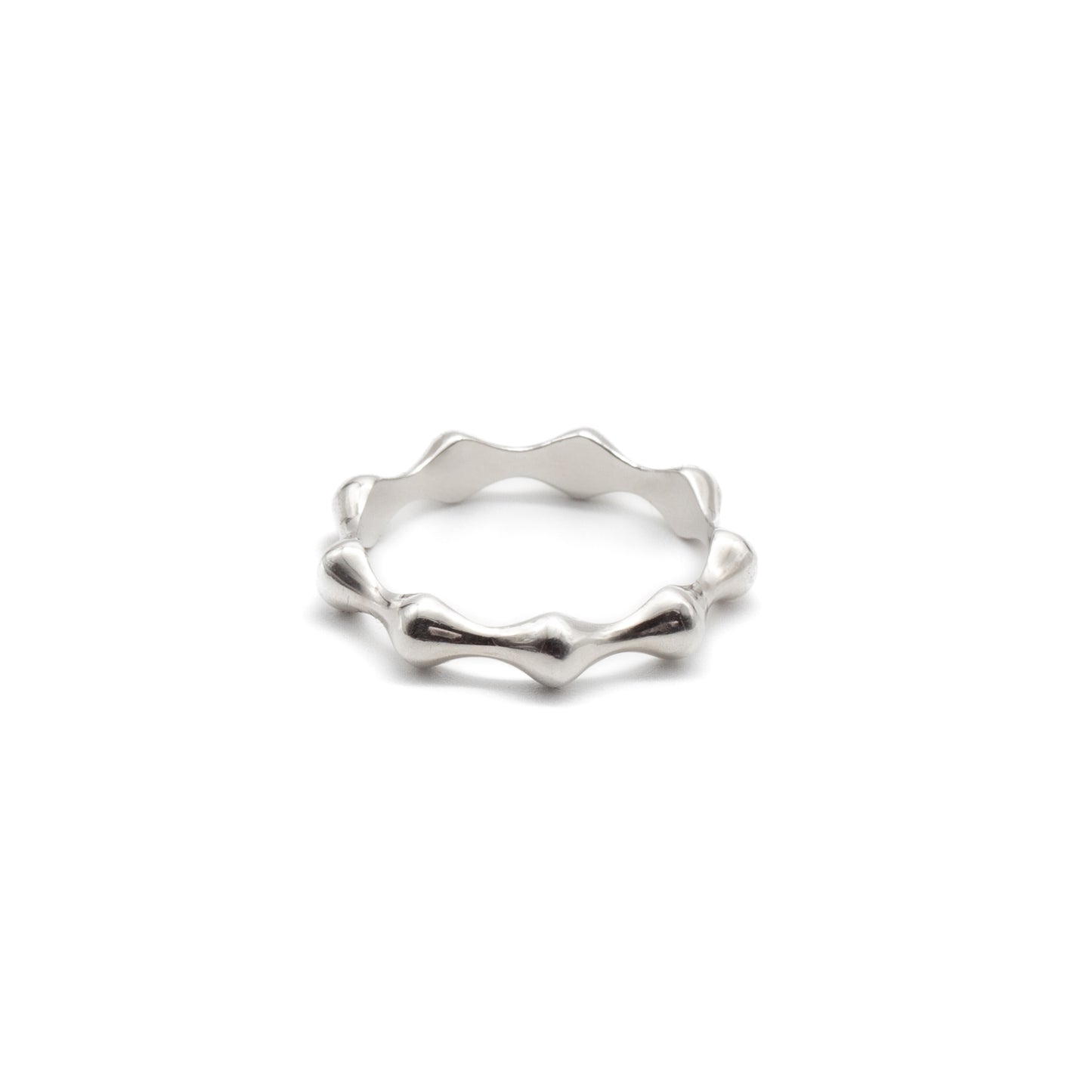 A Silver Wavy Ring