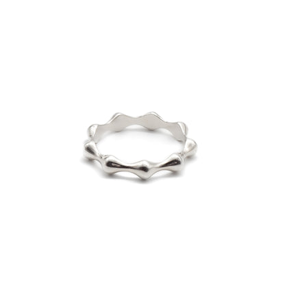 A Silver Wavy Ring