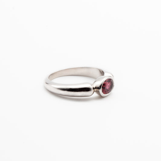 Tourmaline Silver Ring
